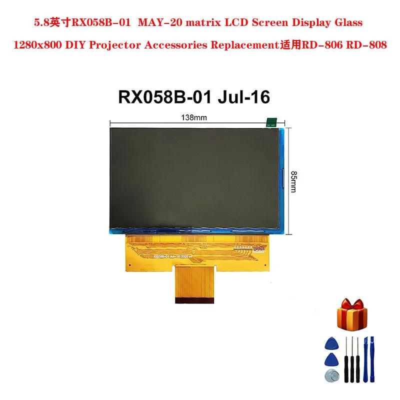 5.8 ġ RX058B-01 MAY-20 Ʈ LCD ũ ÷ , 1280x800 DIY  ׼, ü RD-806 RD-808